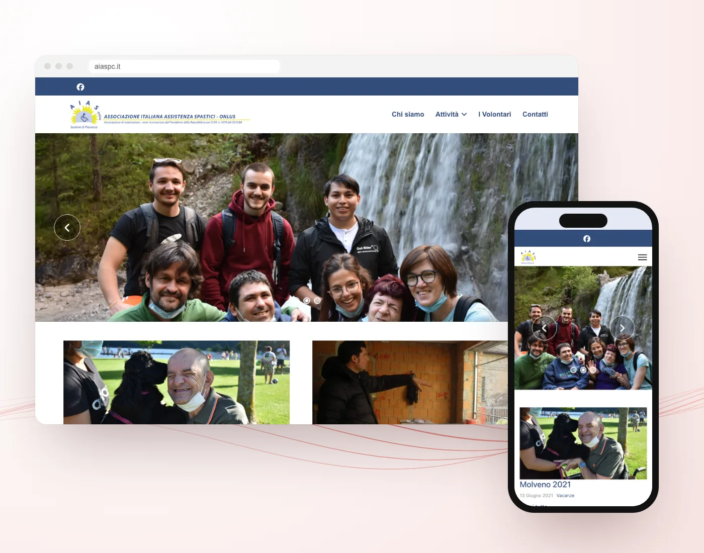 Il sito A.I.A.S. Piacenza realizzato da GoticoWeb